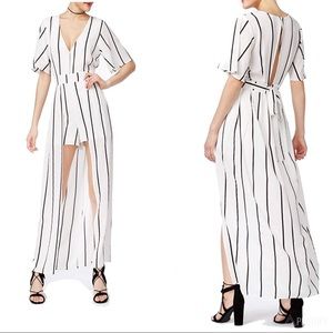 Crystal Doll NWT Pink Overlay Duster Romper 11